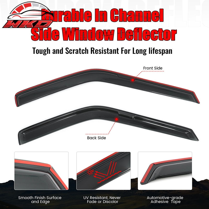 Wholesale 87-90 Nissan Pathfinder& 87-97 Pickup Regular Cab In-Channel Window Visors - Wikond Auto