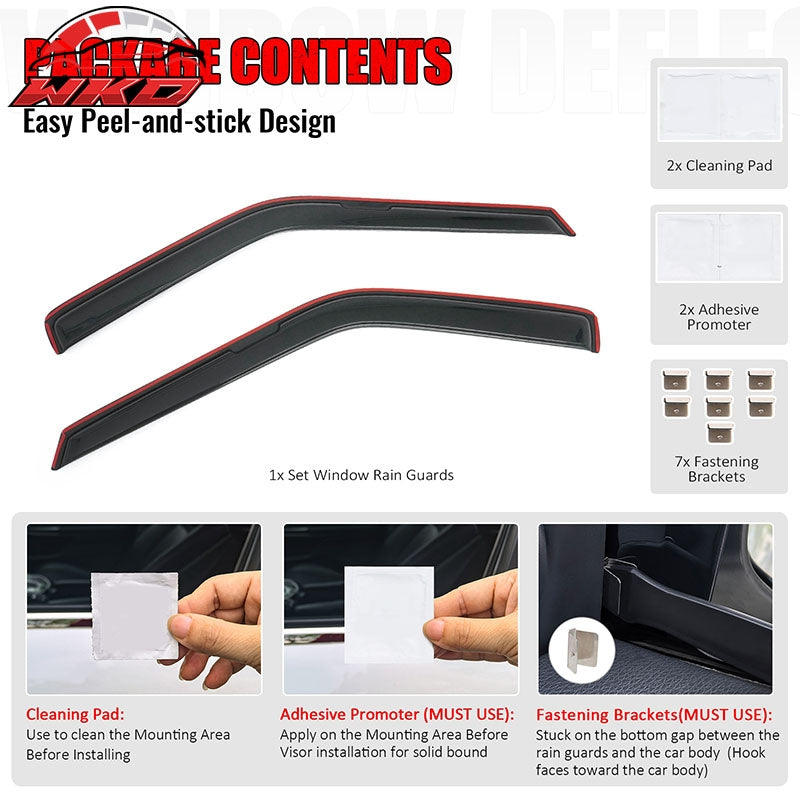 Wholesale 87-90 Nissan Pathfinder& 87-97 Pickup Regular Cab In-Channel Window Visors - Wikond Auto