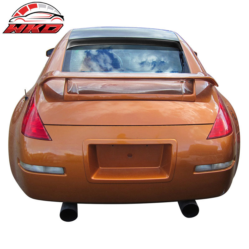 Fits 03-08 Nissan 350Z Coupe Rear Roof Window Spoiler Wing PP Gloss Black