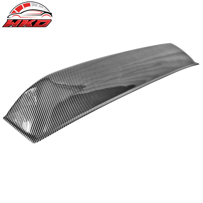 Fits 09-20 Nissan 370Z Coupe Rear Window Roof Spoiler Visor Carbon Fiber Print