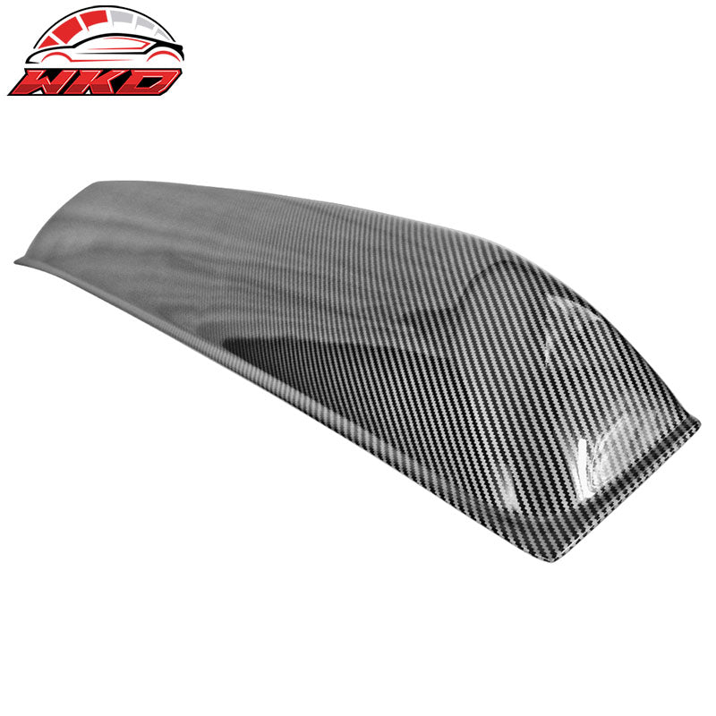 Fits 09-20 Nissan 370Z Coupe Rear Window Roof Spoiler Visor Carbon Fiber Print