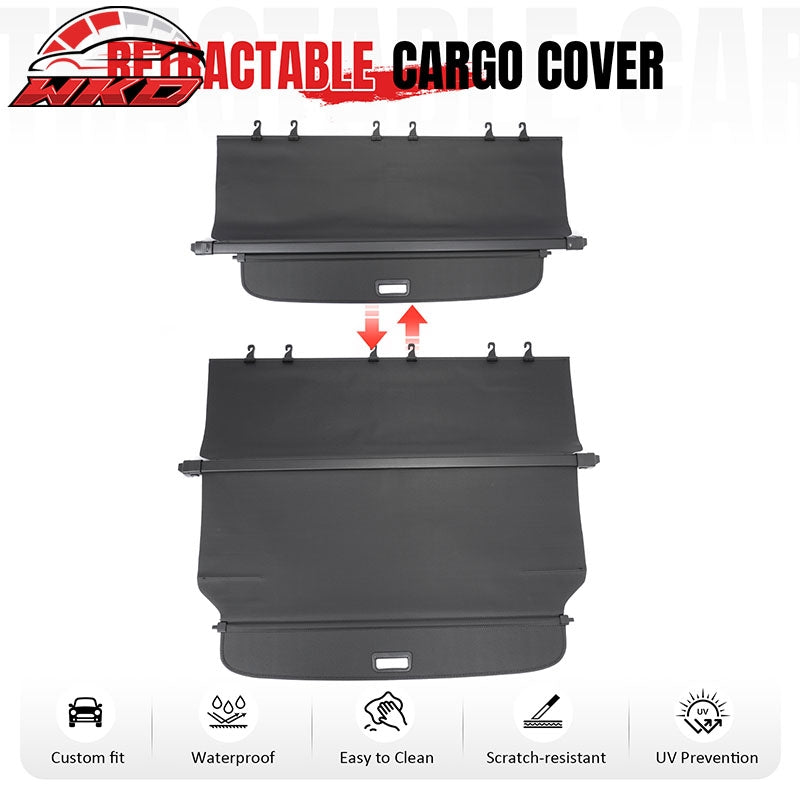 Wholesale 08-15 Nissan Rogue & Select Retractable Cargo Cover Carbon Fiber Texture - Wikond Auto