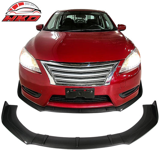 Wholesale 13-22 Nissan Sentra Front Bumper Lip Spoiler 3PC Splitter Carbon Fiber Print