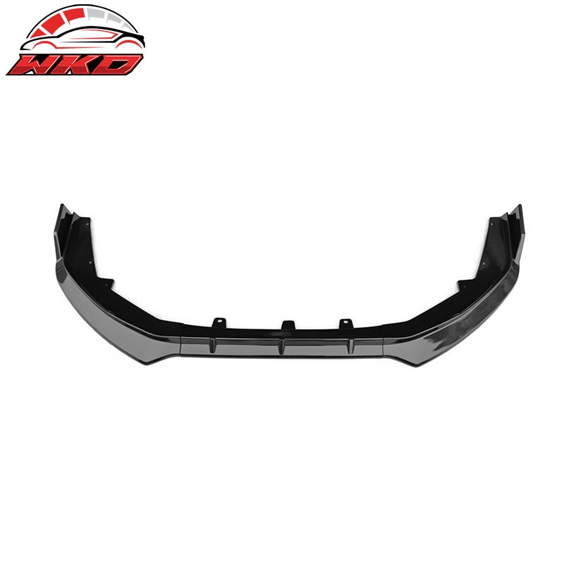 For 24-25 Nissan Sentra IKON Front Bumper Lip Spoiler PP Carbon Fiber Print 3PCS