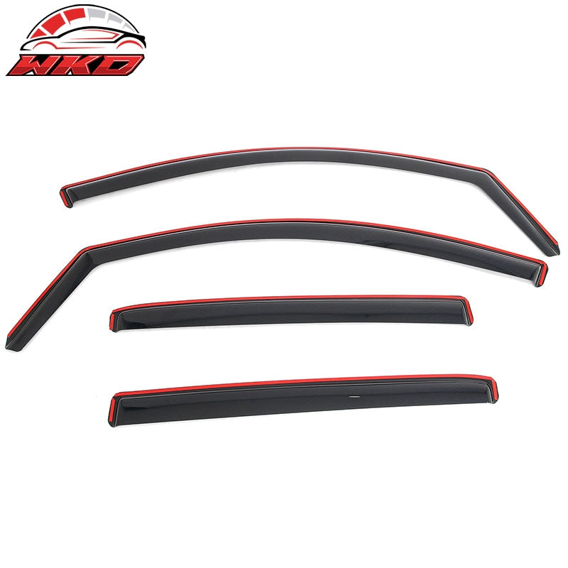 Fits 16-24 Nissan TITAN XD & 17-24 TITAN Crew Cab In-Channel Window Visors Guard