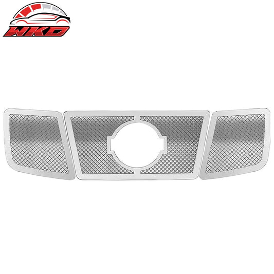 Wholesale 04-07 Nissan Titan Armada Mesh Chrome Upper Insert Grille Stainless Steel