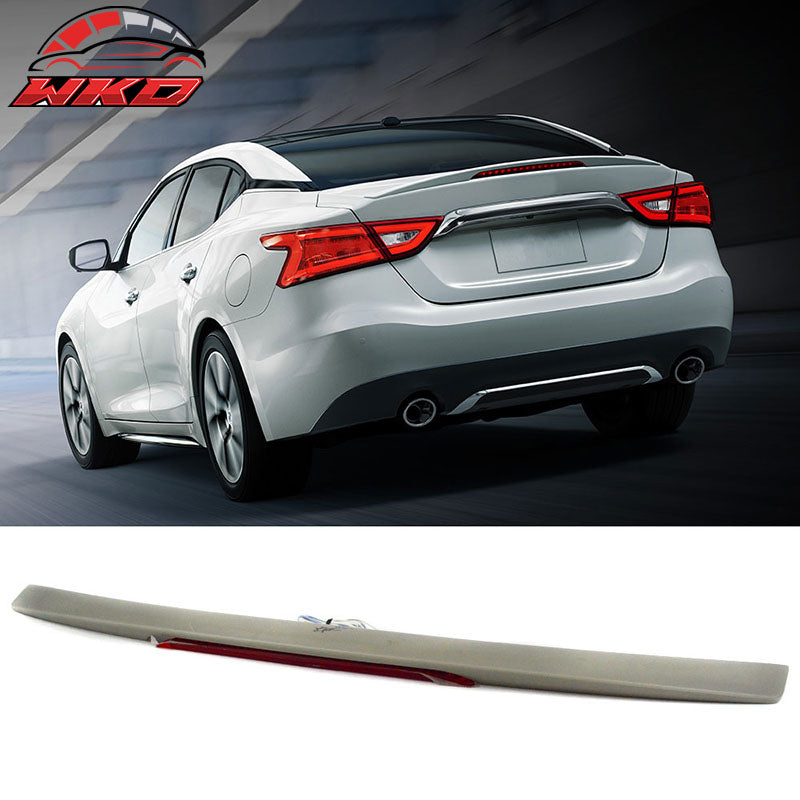Fits 16-23 Nissan Maxima 8th A36 OE Style Trunk Spoiler W/LED Brake Unpainted