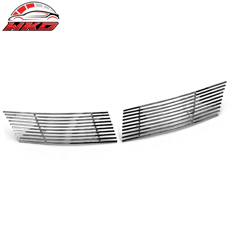 Fits 2007-2011 Nissan Versa Billet Style Front Bumper Upper Grille Insert Chrome