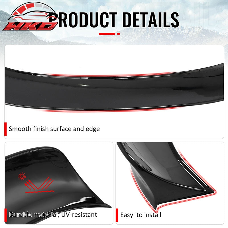 Fits 23-26 Nissan Z 400Z Duckbill Style Trunk Spoiler Gloss Black Rear Wing ABS