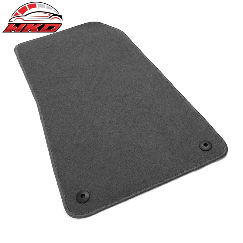 Fits 21-24 Polestar 2 4PCS Car Front Rear Floor Mats Liner Carpets Nylon Gray