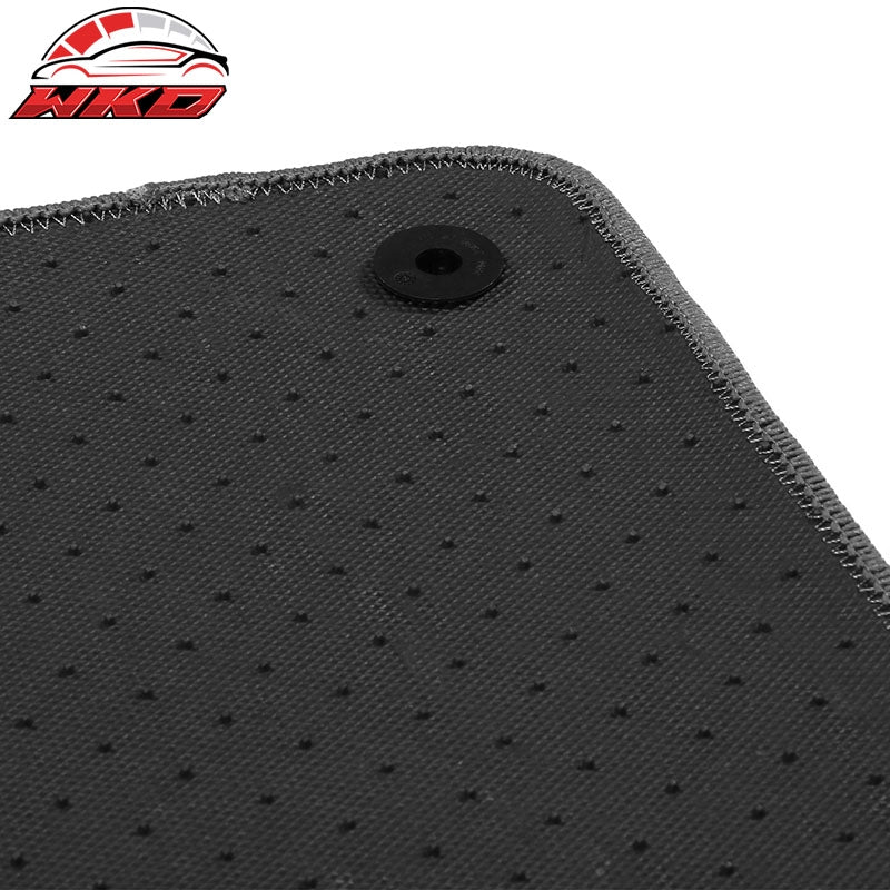 Fits 21-24 Polestar 2 4PCS Car Front Rear Floor Mats Liner Carpets Nylon Gray