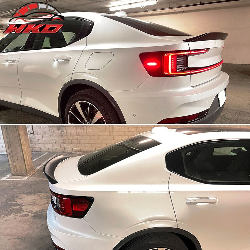 Fits 21-25 Polestar 2 X Style Duckbill Rear Trunk Lid Spoiler Wing Lip Unpainted