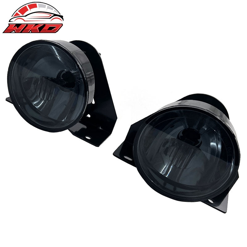 Fits 92-98 Pontiac Grand Am Front Bumper Fog Lights Lamps W/Wiring Smoke Lens