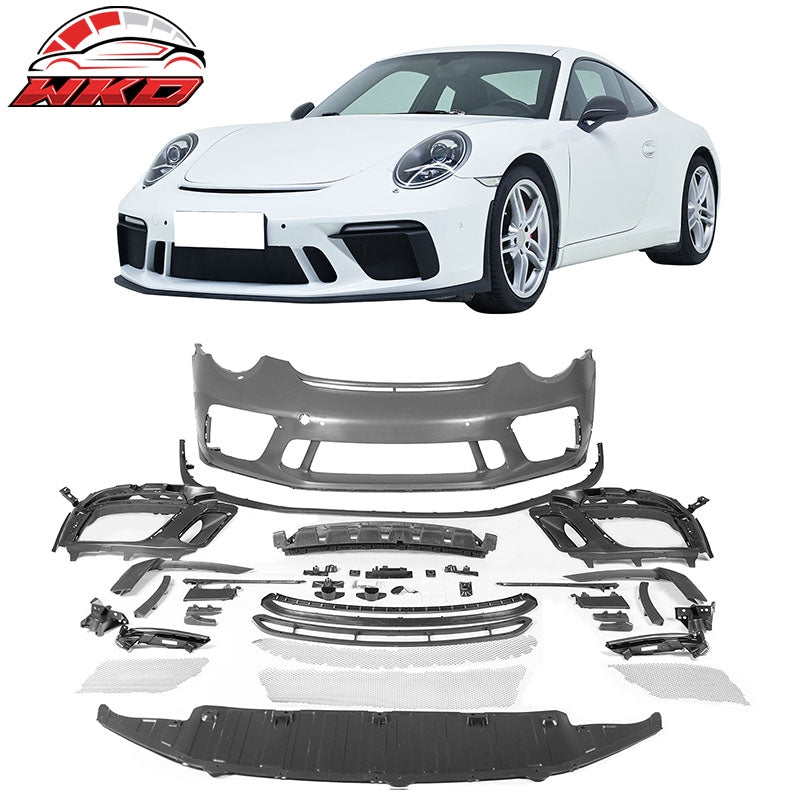 Wholesale 12-19 Porsche 911 GT3 Style Front Bumper Cover w/ DRL Upgrade 991 to 991.2