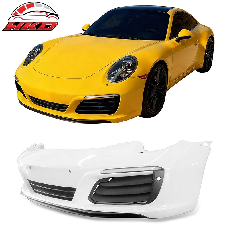 Wholesale 12-19 Porsche 911 OE Style Front Bumper Cover w/ DRL Upgrade 991.1 to 991.2 - Wikond Auto
