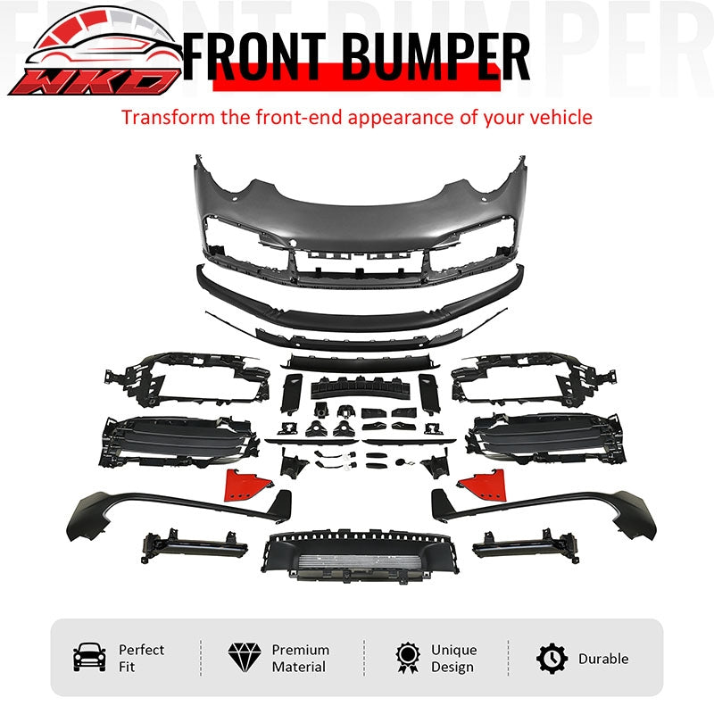 Wholesale For 12-19 Porsche 911 Turbo SD Style Front Bumper Cover + DRL Upgrade 991 to 992 - Wikond Auto
