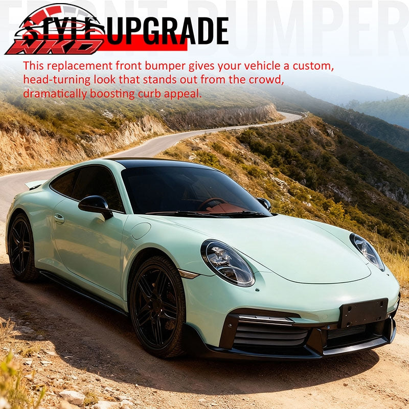 Wholesale For 12-19 Porsche 911 Turbo SD Style Front Bumper Cover + DRL Upgrade 991 to 992 - Wikond Auto