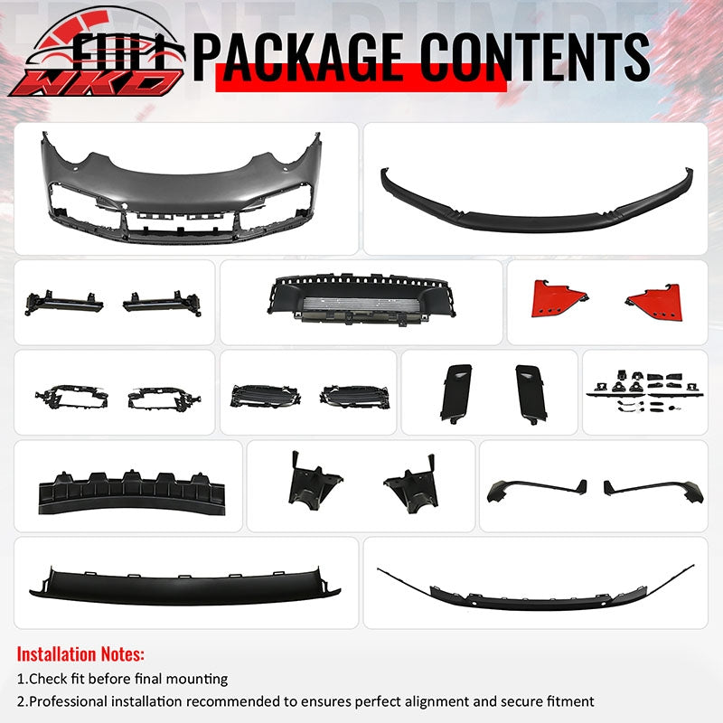 Wholesale For 12-19 Porsche 911 Turbo SD Style Front Bumper Cover + DRL Upgrade 991 to 992 - Wikond Auto