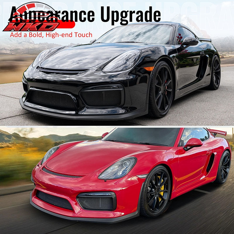 Wholesale 2016 Porsche 981 Cayman GT4 OE Style Front Bumper Lip Spoiler Unpainted PU - Wikond Auto