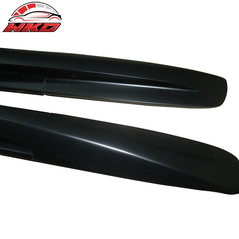 Fits 03-10 Porsche Cayenne OE Style Aluminum Roof Rack Side Rail Black 2Pc