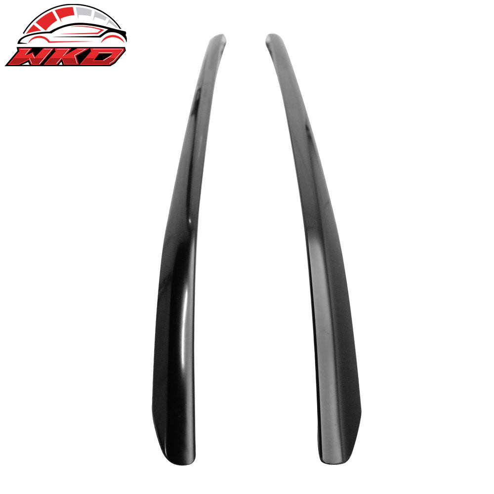 Fits 11-16 Porsche Cayenne OE Style Top Black Roof Rack Side Rail Aluminum
