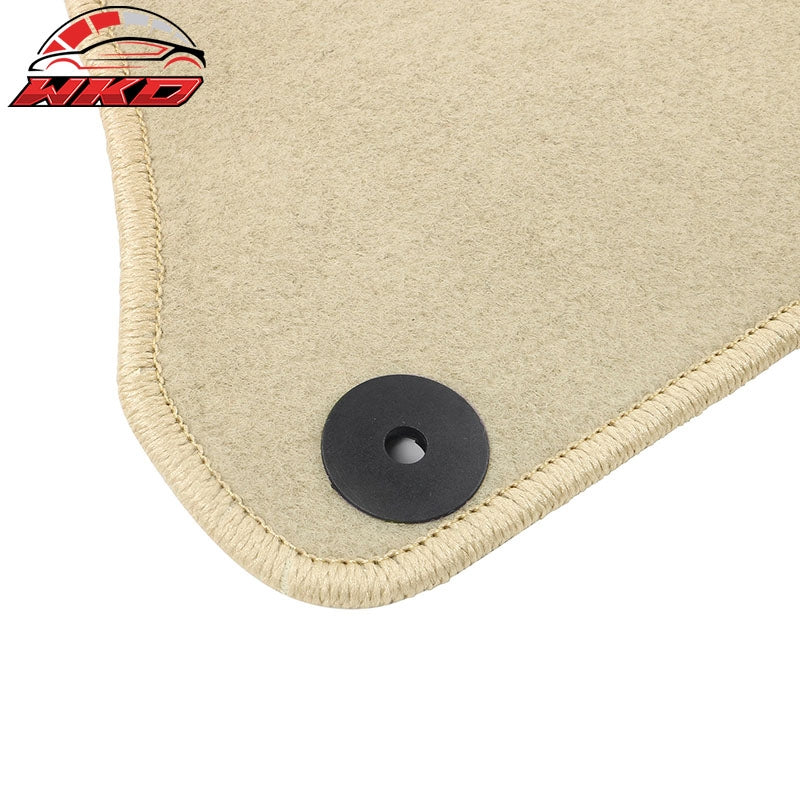 Fits 15-26 Porsche Macan 4PCS Driver Passenger Floor Mats Carpets Nylon Beige