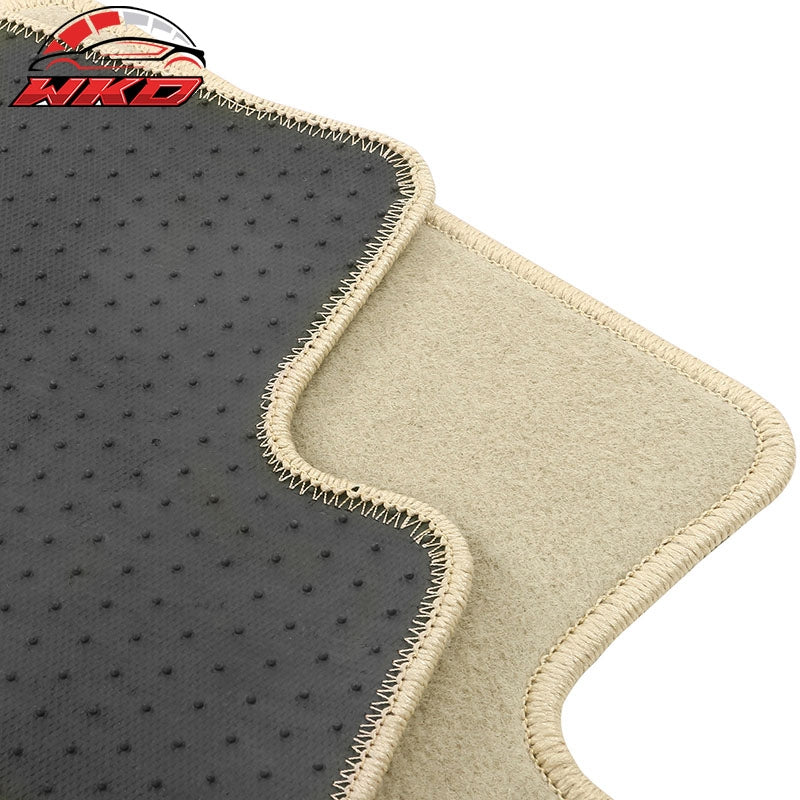 Fits 15-26 Porsche Macan 4PCS Driver Passenger Floor Mats Carpets Nylon Beige
