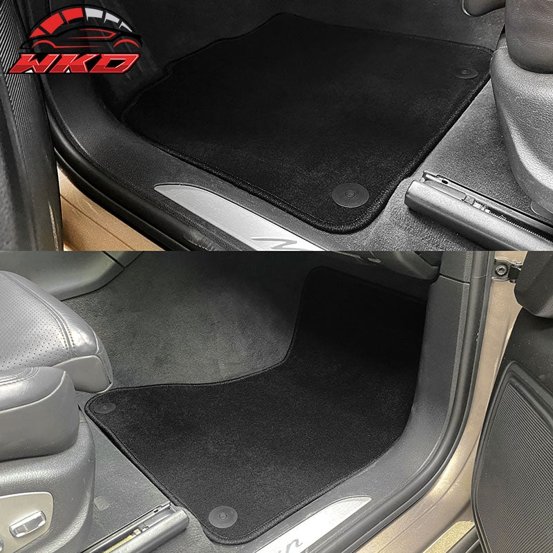 Fits 15-26 Porsche Macan 4PCS Front Rear Auto Car Floor Mats Carpets Nylon Black