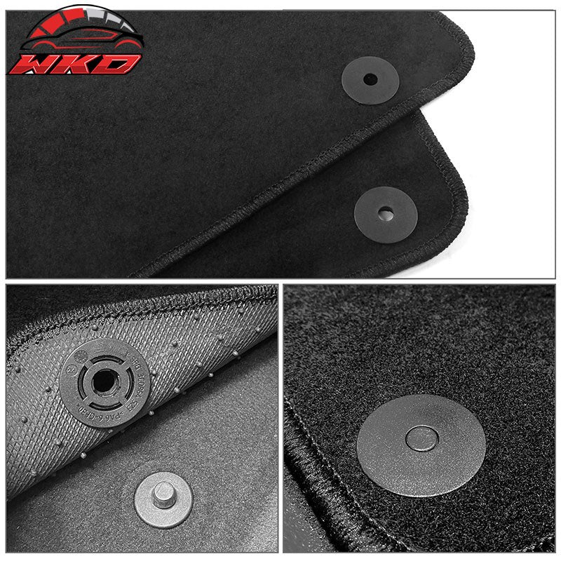 Fits 15-26 Porsche Macan 4PCS Front Rear Auto Car Floor Mats Carpets Nylon Black