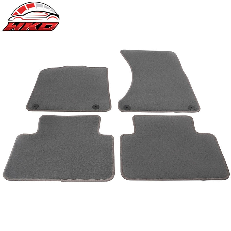 Fits 15-26 Porsche Macan 4PCS Driver Passenger Car Floor Mats Carpets Nylon Gray