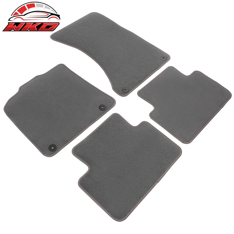 Fits 15-26 Porsche Macan 4PCS Driver Passenger Car Floor Mats Carpets Nylon Gray