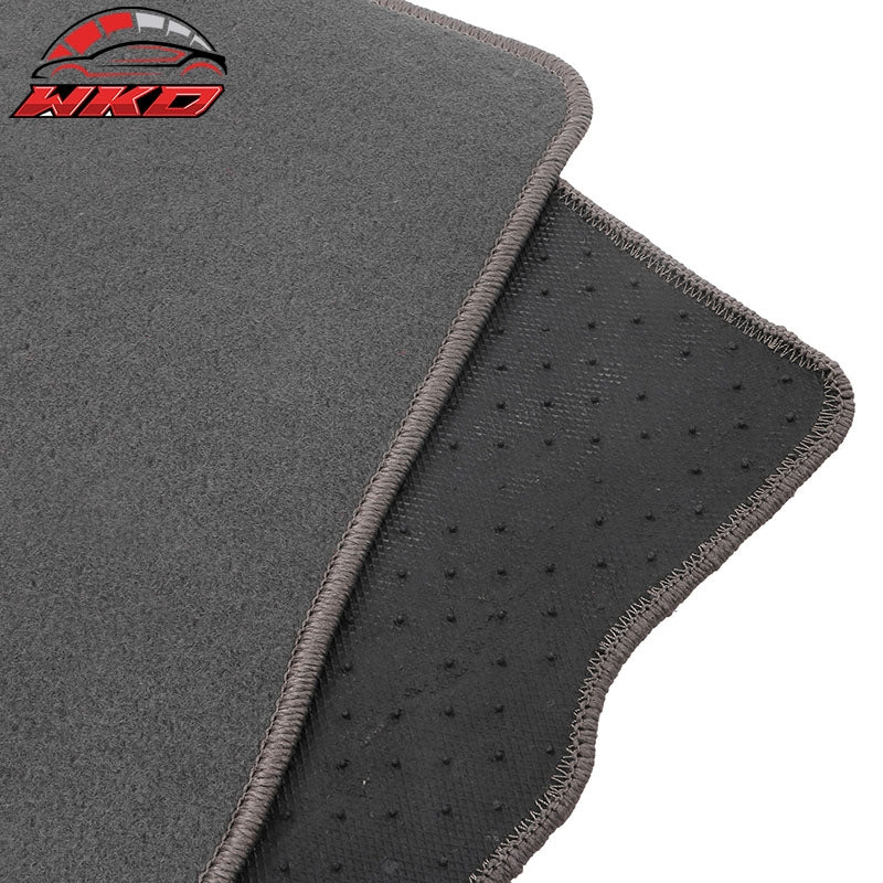 Fits 15-26 Porsche Macan 4PCS Driver Passenger Car Floor Mats Carpets Nylon Gray