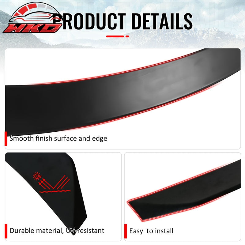 Fits 24-26 Porsche Panamera Duckbill Rear Trunk Spoiler Wing Lip Primer Black