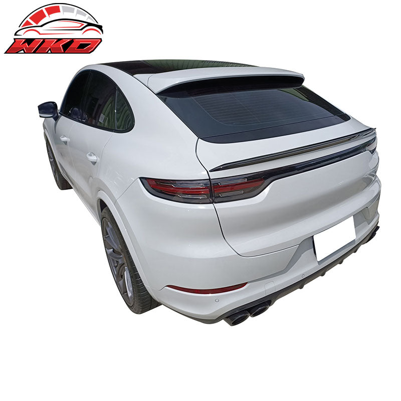 Fits 19-26 Porsche Cayenne 9Y3 Coupe Rear Trunk Spoiler Wing Lip ABS Unpainted