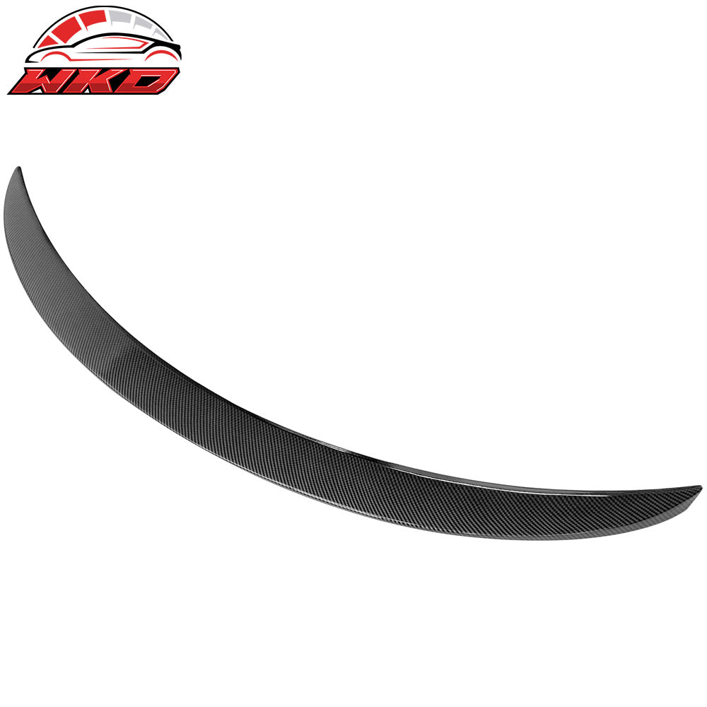 Fits 14-24 Infiniti Q50 OE Style Carbon Fiber Print Trunk Spoiler Wing Lip ABS