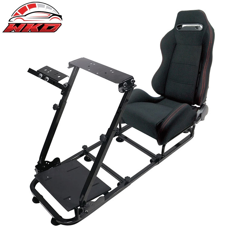 Wholesale Black Cloth Cockpit Racing Simulator Steering Wheel Stand Gaming Chair Bracket