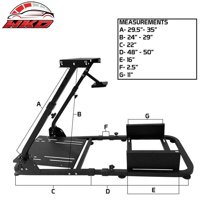 Racing Steering Wheel Stand Compatible with Logitech G29 Thrustmaster Shifter