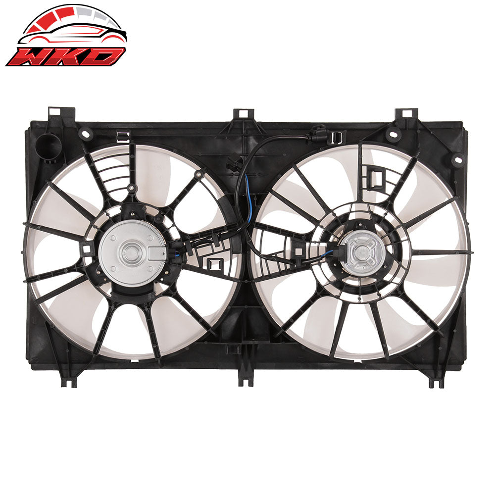 Fits 2014-2015 Lexus IS250 2.5L Engine A/C Condenser Radiator Dual Cooling Fan