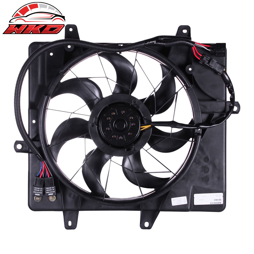 Fits 06-10 Chrysler PT Cruiser 2.4L w/o Turbo Engine A/C Cooling Fan Assembly