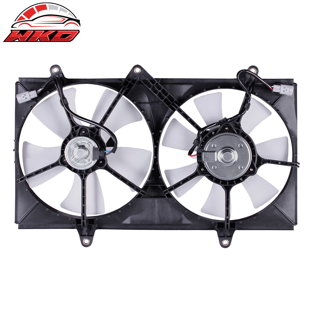 Fits 98-02 Toyota Corolla 1.8L& Chevy Prizm A/C Condenser Dual Cooling Fan Kit