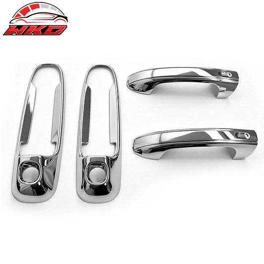 Wholesale 02-08 Ram 1500/2500/3500 4PCS Chrome ABS Door Handle Covers w/ 2 Keyhole - Wikond Auto