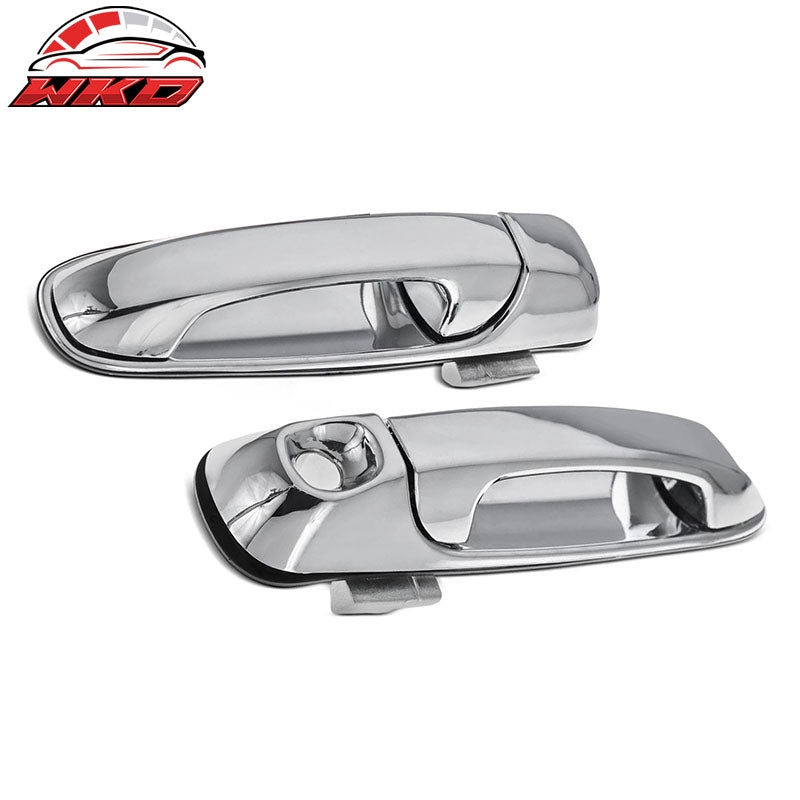 Wholesale 02-08 Ram 1500 2500 3500 2PCS Chrome ABS Door Handle Covers with 2 Keyhole