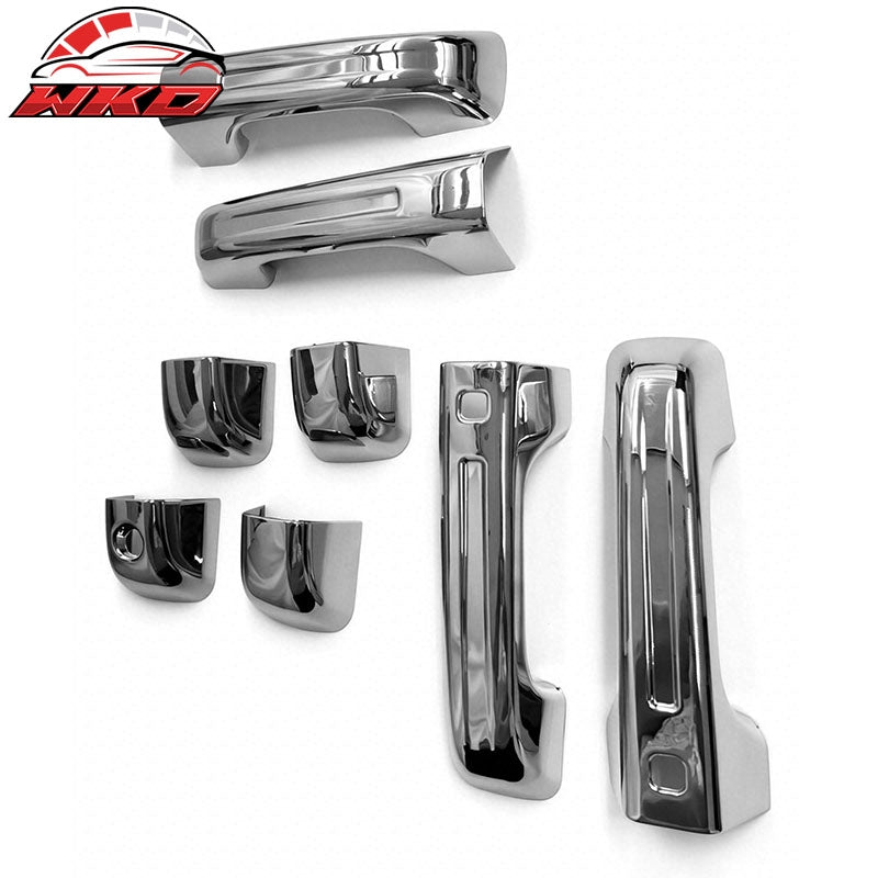 Fits 19-26 Ram 1500 2500 Door Handle Cover w/ 1-Key Hole& 2-Smart Key Cut Out