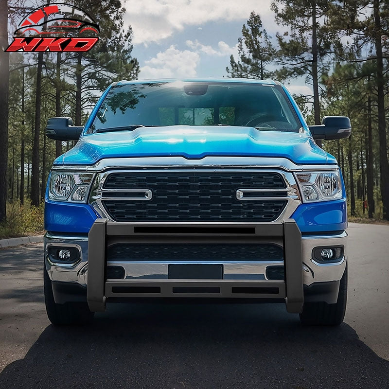 Fits 19-24 Ram 1500 Bull Bar Front Brush Push Bumper Grille Guard Protector