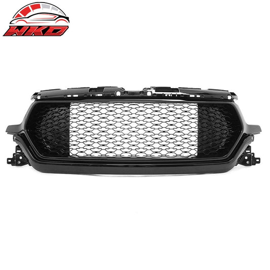 Wholesale 19-24 Ram 1500 Longhorn Honeycomb Front Bumper Hood Grille Gloss Black ABS - Wikond Auto