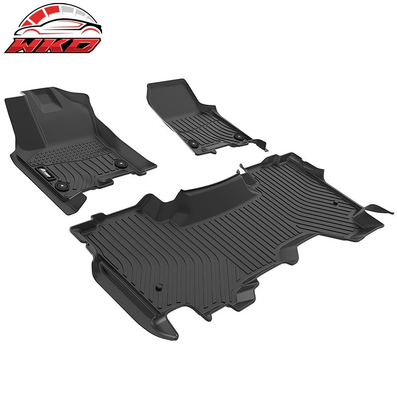 Fits 25-26 Ram 1500 Quad Cab TPE All Weather 3D Floor Mats Cargo Liner Carpets