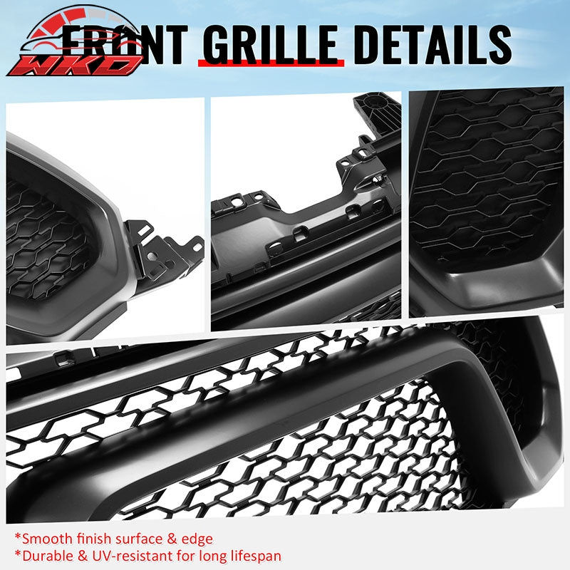 Wholesale For 19-24 Ram 1500 Rebel OE Style Front Bumper Hood Grille Cover Matte Black ABS - Wikond Auto