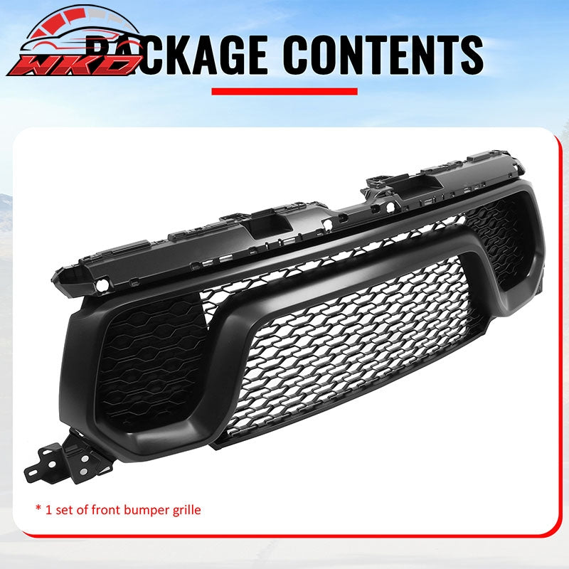 Wholesale For 19-24 Ram 1500 Rebel OE Style Front Bumper Hood Grille Cover Matte Black ABS - Wikond Auto