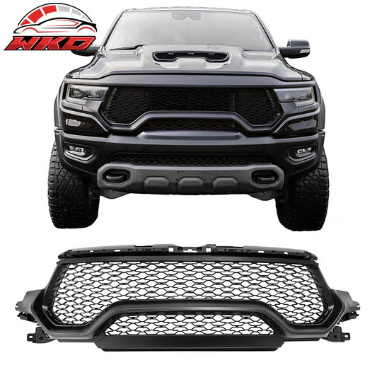 Wholesale 21-24 Ram 1500 TRX OE Style Front Grille Matte Black ABS W/O Camera Hole - Wikond Auto