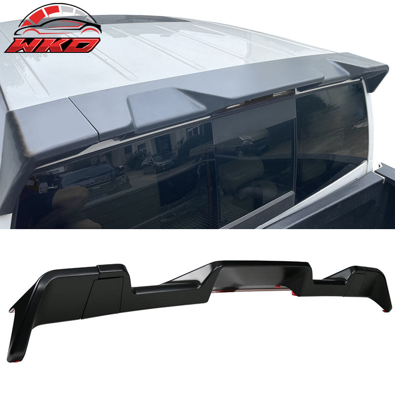 Fits 13-18 Ram 1500 All Cab & Bed Size Matte Black Roof Spoiler IKON Style ABS